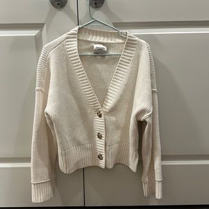 White Abercrombie cardigan